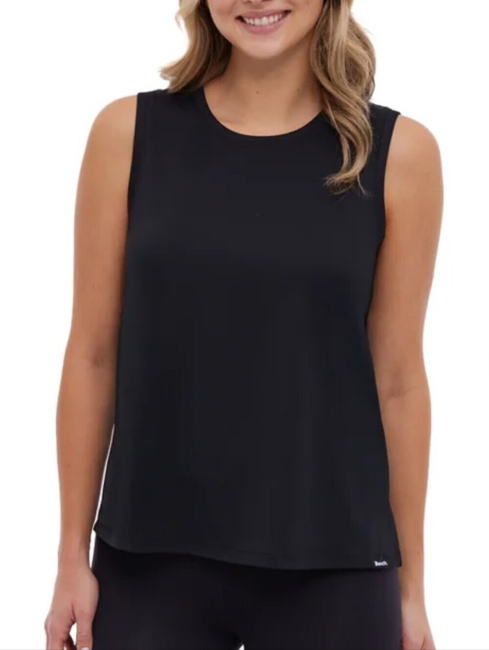 Bench Activewear Tank Womens Size Large Black Sleeveless Top Casual Stretch NWT